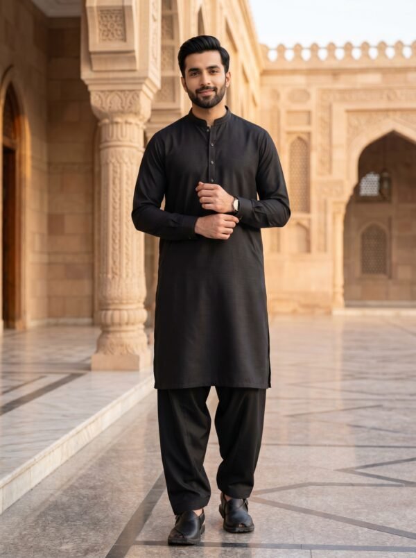Black Shalwar Kameez