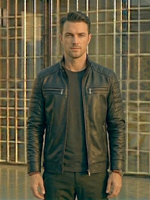 Modern Quilted Cafe-Racer Jacket